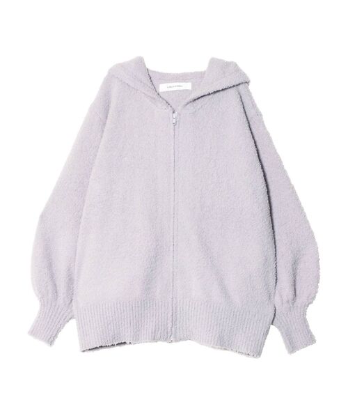 LAGUNAMOON（ラグナムーン）の「【ルームウェア】モコニットパーカー（その他トップス・レディース・ライトグレー/ベージュ・FREE）」の2枚目の写真