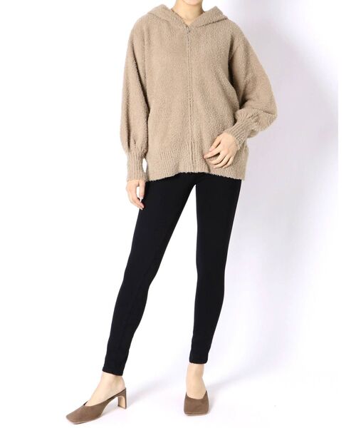 LAGUNAMOON（ラグナムーン）の「【ルームウェア】モコニットパーカー（その他トップス・レディース・ライトグレー/ベージュ・FREE）」の3枚目の写真