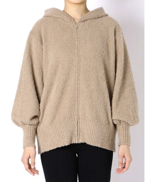 LAGUNAMOON（ラグナムーン）の「【ルームウェア】モコニットパーカー（その他トップス・レディース・ライトグレー/ベージュ・FREE）」の4枚目の写真