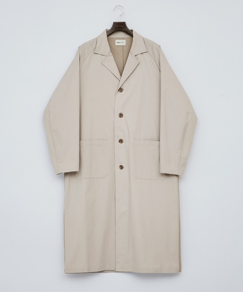EMMA CLOTHES(エマクローズ)の「マルチファブリック 背面切替 オーバーサイズスプリングコート【EMMA CLOTHES/エマクローズ】(チェスターコート・メンズ・アイボリー/ライトグレー・FREE)」の17枚目の写真