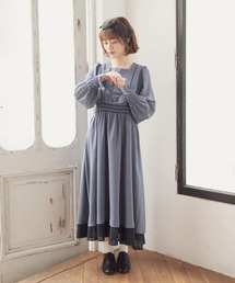 idem（イデム）の「chiffon ornament dress/シフォンオーナメントドレス（ワンピース）」