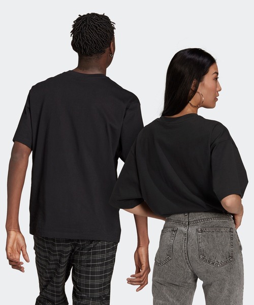 adidas（アディダス）の「アディカラー プレミアム 半袖Tシャツ / アディダスオリジナルス（Tシャツ/カットソー・メンズ・ライトブルー/ブラック/ミント/ラベンダー・MEDIUM/X-LARGE/X-SMALL/XXX-LARGE）」の14枚目の写真