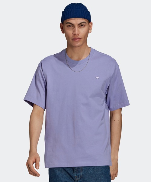 adidas（アディダス）の「アディカラー プレミアム 半袖Tシャツ / アディダスオリジナルス（Tシャツ/カットソー・メンズ・ライトブルー/ブラック/ミント/ラベンダー・MEDIUM/X-LARGE/X-SMALL/XXX-LARGE）」の9枚目の写真