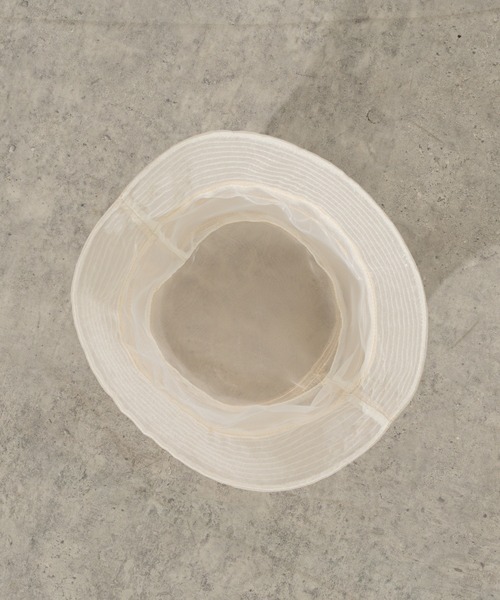 DISCOAT(ディスコート)の「シアーチュールバケットハット(ハット・レディース・アイボリー/ブラック・FREE)」の15枚目の写真