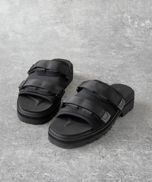 act'm（アクトム）の「act'm ストラップ付き ブラックベルトスポーツサンダル（サンダル・メンズ・ブラック/ブラック系その他・40/38/39/41/42/43）」の8枚目の写真