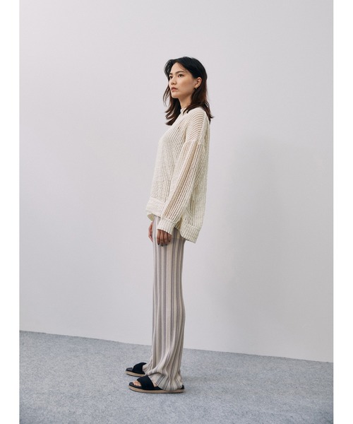 STUNNING LURE（スタニングルアー）の「ストライプニットパンツ（その他パンツ・レディース・ライトパープル・SMALL/MEDIUM）」の16枚目の写真