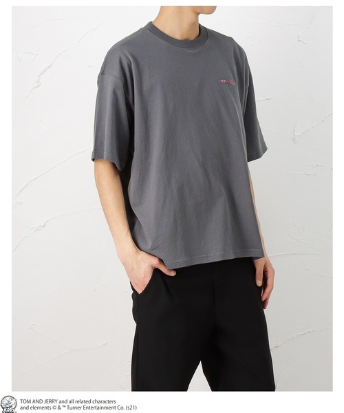 Mac-House（マックハウス）の「Tom and Jerry バックフォト 半袖Tシャツ（Tシャツ/カットソー・メンズ・ホワイト/ベージュ/グレー・L/XL/M）」の5枚目の写真