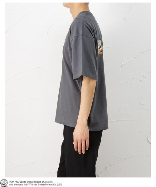 Mac-House（マックハウス）の「Tom and Jerry バックフォト 半袖Tシャツ（Tシャツ/カットソー・メンズ・ホワイト/ベージュ/グレー・L/XL/M）」の6枚目の写真