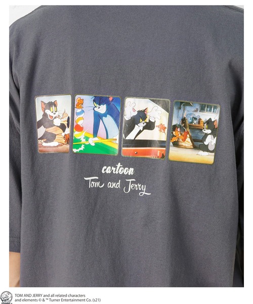 Mac-House（マックハウス）の「Tom and Jerry バックフォト 半袖Tシャツ（Tシャツ/カットソー・メンズ・ホワイト/ベージュ/グレー・L/XL/M）」の12枚目の写真
