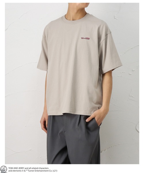 Mac-House（マックハウス）の「Tom and Jerry バックフォト 半袖Tシャツ（Tシャツ/カットソー・メンズ・ホワイト/ベージュ/グレー・L/XL/M）」の14枚目の写真