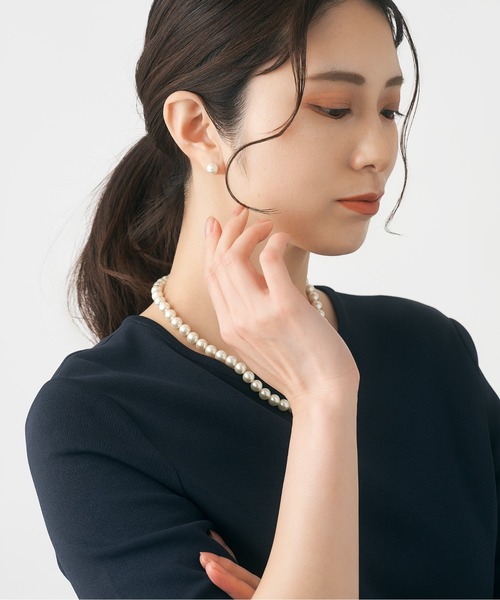 L &Co. K10シェルパールUラインピアス　新品未使用 L &Co. K10シェルパールUラインピアス 新品未使用 K10 シェル