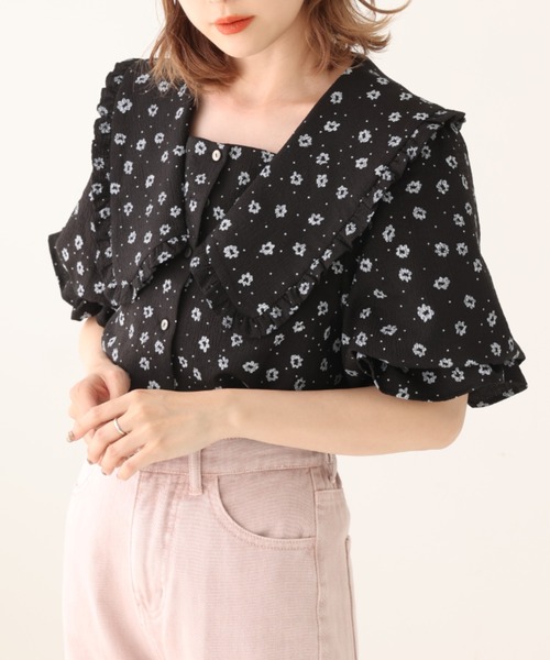 one after another NICE CLAUP（ワンアフターアナザーナイスクラップ）の「ビックカラーアソートブラウス（シャツ/ブラウス・レディース・オフホワイト/ホワイト系その他/ブラック系その他/ベージュ系その他/モカ・FREE）」の3枚目の写真