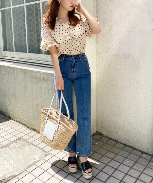 one after another NICE CLAUP（ワンアフターアナザーナイスクラップ）の「ビックカラーアソートブラウス（シャツ/ブラウス・レディース・オフホワイト/ホワイト系その他/ブラック系その他/ベージュ系その他/モカ・FREE）」の6枚目の写真