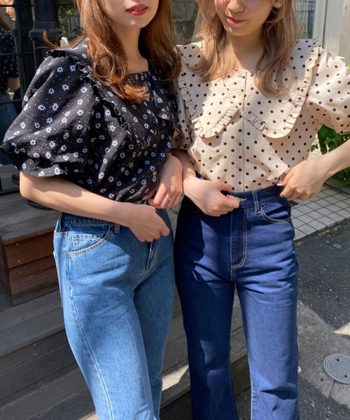 one after another NICE CLAUP（ワンアフターアナザーナイスクラップ）の「ビックカラーアソートブラウス（シャツ/ブラウス・レディース・オフホワイト/ホワイト系その他/ブラック系その他/ベージュ系その他/モカ・FREE）」の9枚目の写真