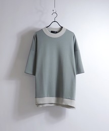 Confirm / コンファーム 配色リブポンチTシャツ