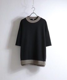 Confirm（コンファーム）の「Confirm / コンファーム 配色リブポンチTシャツ（Tシャツ/カットソー・メンズ）」