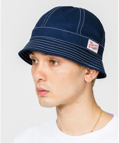 XLARGE（エクストララージ）の「T/C TWILL BALLHAT（ハット・メンズ・チャコール/ベージュ/ブラウン/ネイビー・M/L）」の4枚目の写真