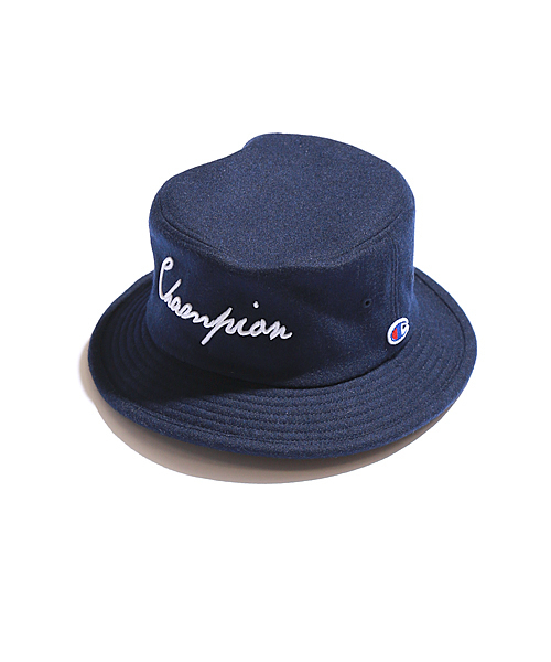 And A（アンドエー）の「Champion Wool Bucket Hat（ハット・メンズ・ホワイト/グレー/ネイビー・LARGE/MEDIUM）」の3枚目の写真