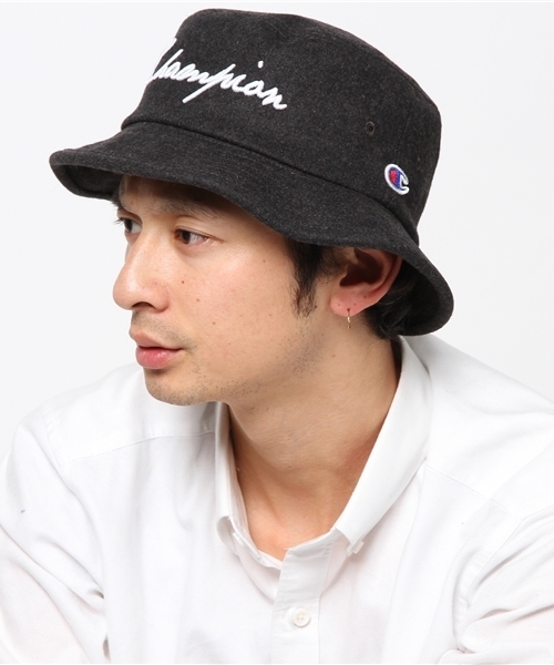 And A（アンドエー）の「Champion Wool Bucket Hat（ハット・メンズ・ホワイト/グレー/ネイビー・LARGE/MEDIUM）」の7枚目の写真