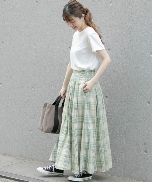 URBAN RESEARCH Sonny Label（アーバンリサーチサニーレーベル）の「汗ジミ防止UVスムースTシャツ（Tシャツ/カットソー・レディース・ベージュ/グレー/イエロー/ライトピンク/オフホワイト・FREE）」の6枚目の写真