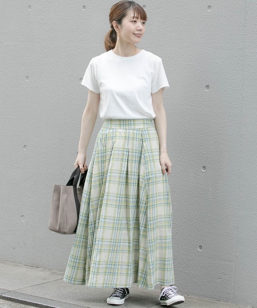 URBAN RESEARCH Sonny Label（アーバンリサーチサニーレーベル）の「汗ジミ防止UVスムースTシャツ（Tシャツ/カットソー・レディース・ベージュ/グレー/イエロー/ライトピンク/オフホワイト・FREE）」の7枚目の写真