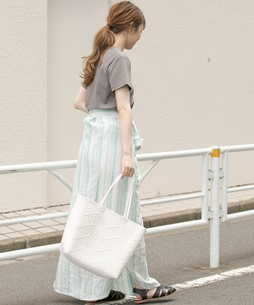 URBAN RESEARCH Sonny Label（アーバンリサーチサニーレーベル）の「汗ジミ防止UVスムースTシャツ（Tシャツ/カットソー・レディース・ベージュ/グレー/イエロー/ライトピンク/オフホワイト・FREE）」の14枚目の写真