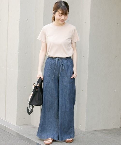 URBAN RESEARCH Sonny Label（アーバンリサーチサニーレーベル）の「汗ジミ防止UVスムースTシャツ（Tシャツ/カットソー・レディース・ベージュ/グレー/イエロー/ライトピンク/オフホワイト・FREE）」の16枚目の写真