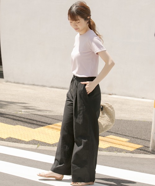 URBAN RESEARCH Sonny Label（アーバンリサーチサニーレーベル）の「汗ジミ防止UVスムースTシャツ（Tシャツ/カットソー・レディース・ベージュ/グレー/イエロー/ライトピンク/オフホワイト・FREE）」の18枚目の写真