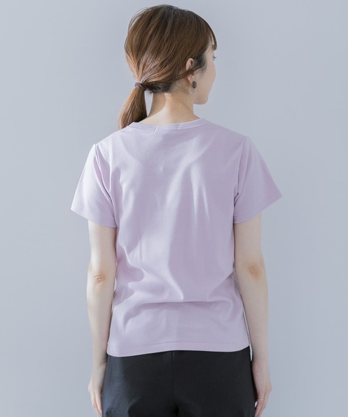 URBAN RESEARCH Sonny Label（アーバンリサーチサニーレーベル）の「汗ジミ防止UVスムースTシャツ（Tシャツ/カットソー・レディース・ベージュ/グレー/イエロー/ライトピンク/オフホワイト・FREE）」の21枚目の写真