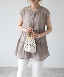 4youstory | シアーブラウスフレンチスリーブ(シャツ/ブラウス)