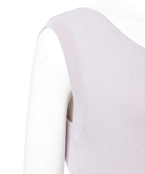 Allamanda（アラマンダ）の「ノースリニットドッキング／ワンピース（ワンピース・レディース・ライトグレー/ブラック系その他6/ピンクベージュ/ライトベージュ・M）」の10枚目の写真