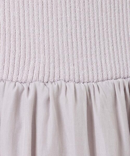 Allamanda（アラマンダ）の「ノースリニットドッキング／ワンピース（ワンピース・レディース・ライトグレー/ブラック系その他6/ピンクベージュ/ライトベージュ・M）」の12枚目の写真