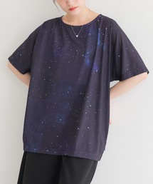 『コスモ柄プリントTシャツ』