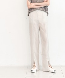 me+em select | センタースリットナチュラルスラックス(その他パンツ)