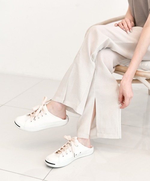 me+em select（ミームセレクト）の「センタースリットナチュラルスラックス（その他パンツ・レディース・ベージュ/グレー・FREE）」の17枚目の写真