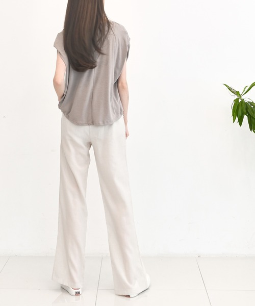 me+em select（ミームセレクト）の「センタースリットナチュラルスラックス（その他パンツ・レディース・ベージュ/グレー・FREE）」の13枚目の写真