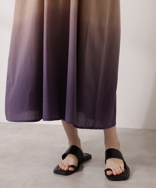 N.(N. Natural Beauty Basic)(エヌエヌナチュラルビューティーベーシック)の「◆コットンボリュームスリーブワンピース(ワンピース・レディース・チャコールグレー/ベージュ系その他/グリーン/ピンク系その他・MEDIUM)」の10枚目の写真