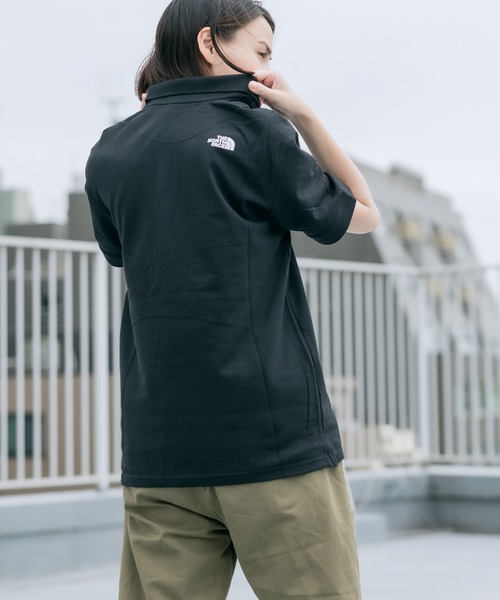THE NORTH FACE(ザノースフェイス)の「THE NORTH FACE/ザ・ノースフェイス M SS LOGO PL-AP ポロシャツ(ポロシャツ・メンズ・ブラック/ネイビー/オリーブ/グレー・L/M/XL)」の9枚目の写真