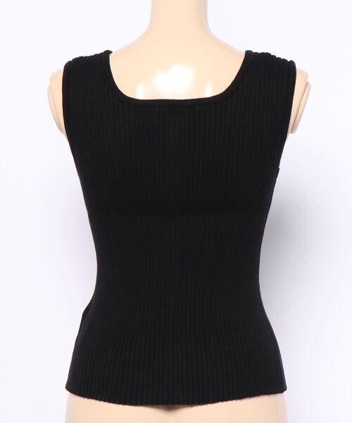 RETRO GIRL（レトロガール）の「２WAYリブニットタンク（タンクトップ・レディース・グリーン/ブラック/ブラウン/オフホワイト/レッド・FREE）」の10枚目の写真