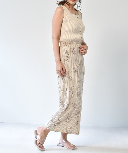 RETRO GIRL（レトロガール）の「２WAYリブニットタンク（タンクトップ・レディース・グリーン/ブラック/ブラウン/オフホワイト/レッド・FREE）」の12枚目の写真