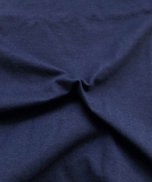 GLAZOS(グラソス)の「天竺・接触冷感ドロップショルダーロゴ刺繍ポケット半袖Tシャツ(Tシャツ/カットソー・キッズ・チャコールグレー/カーキ/ネイビー/ホワイト・150cm/170cm/130cm/140cm/160cm)」の9枚目の写真