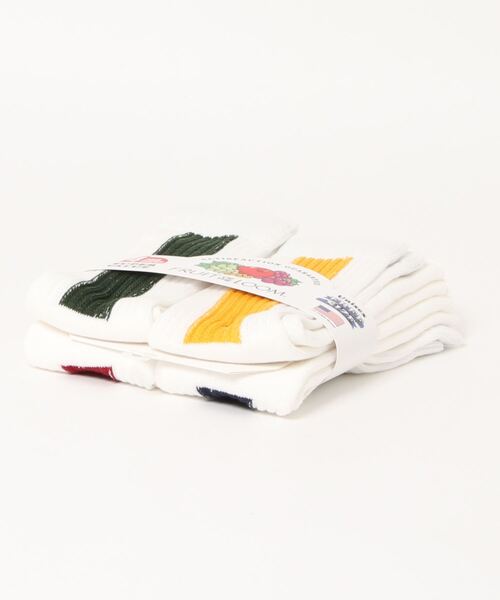 RiNc (リンク)の「【 FRUIT OF THE LOOM / フルーツ オブ ザ ルーム 】 4P チューブ ライン ソックス(ソックス/靴下・レディース・A/B・FREE)」の3枚目の写真