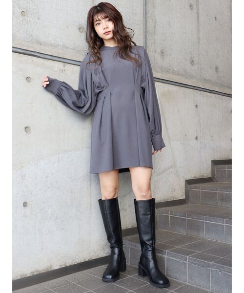 MURUA（ムルーア）の「ボリュームスリーブミニワンピース