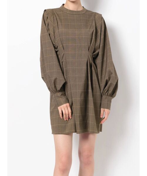 MURUA(ムルーア)の「ボリュームスリーブミニワンピース(ワンピース・レディース・ブラック/グレー/キャメル/その他1/グリーン・FREE)」の17枚目の写真