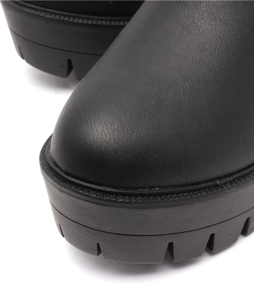 WEGO(ウィゴー)の「WEGO/タンクヒールブーティ(ブーティ・レディース・ブラック/その他1/ホワイト・MEDIUM/LARGE)」の9枚目の写真