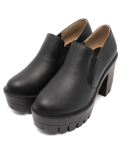 WEGO(ウィゴー)の「WEGO/タンクヒールブーティ(ブーティ・レディース・ブラック/その他1/ホワイト・MEDIUM/LARGE)」の6枚目の写真