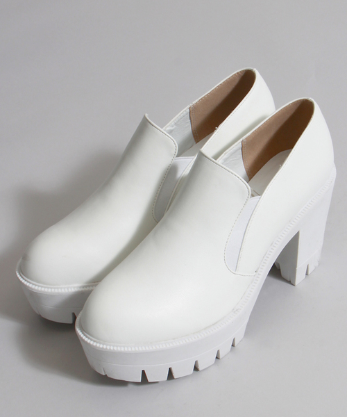 WEGO(ウィゴー)の「WEGO/タンクヒールブーティ(ブーティ・レディース・ブラック/その他1/ホワイト・MEDIUM/LARGE)」の14枚目の写真