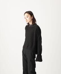 CITEN | ＜CITEN（シテン）＞ シアー クロシェ フレアスリーブ ニット(ニット/セーター)