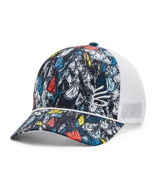 UNDER ARMOUR（アンダーアーマー）の「カリー ハット（ゴルフ/MENS/メンズ）（キャップ・メンズ・ホワイト×ブラック/ブラック×ブルー・ONESIZE）」の2枚目の写真