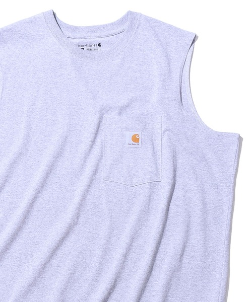 Carhartt(カーハート)の「Carhartt/カーハート Relaxed Fit Heavyweight Sleeveless Pocket T-Shirt タンクトップ(タンクトップ・メンズ・グレー/ブラック/ネイビー・M/XL/L)」の14枚目の写真